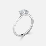 1.5ct Bezel-Set Center Round Diamond Ring