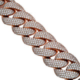 20MM Iced Out VVS Diamond Cuban Bracelet