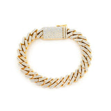 12MM Fancy Hip Hop VVS Cuban Link Bracelet for Men