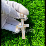 Icy CROSS Baguette VVS 10K Gold Pendant for Men