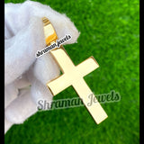 Icy CROSS Baguette VVS 10K Gold Pendant for Men