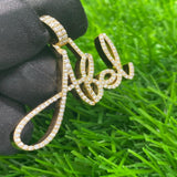 CUSTOM 14K YELLOW GOLD ABEL VVS DIAMOND PENDANT