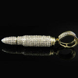 Fully Iced Out AK-47 Bullet  Natural Diamond Pendant for Men