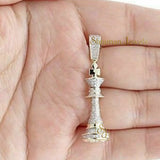 Icy Chess  KING Pawn Diamond Charm for Men