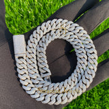 20MM Iced Out Round VVS Cuban Link Chain for Men