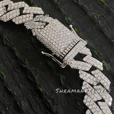 12MM Custom Initial Letter Cuban Link Bracelet for Gift