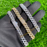 10MM Iced Out Premium Cuban Bracelet for Men