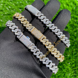 10MM Iced Out Premium Cuban Bracelet for Men