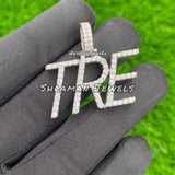 925 SILVER TRE LETTER VVS PENDANT