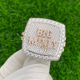 Men's Custom Letter "BIG MILLY" Hip Hop Bust Down Ring