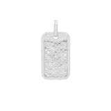 Men's fully Iced out Fancy VVS Dog Tag