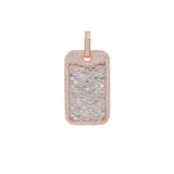 Men's fully Iced out Fancy VVS Dog Tag