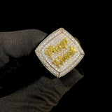 Men's Hip Hop Custom "PIMP HANK" Icy Bust Down Ring