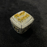 Men's Hip Hop Custom "PIMP HANK" Icy Bust Down Ring