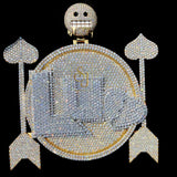 Unique Iced Out Round Hip Hop VVS Pendant