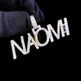 Custom letter Iced out "NAOMI" Name Pendant