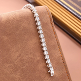 3MM Natural Diamond VVS Unisex Tennis Bracelet