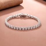 3MM Natural Diamond VVS Unisex Tennis Bracelet