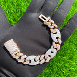 Men's Fancy 14MM Premium Cuban Link VVS Diamond Bracelet