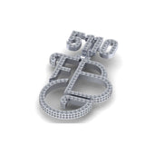 Custom "FBG" Logo Trending Icy Diamond Pendant