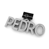 Custom Name "PEDRO" Diamond Pendant