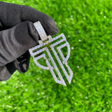 Iced Out VVS Custom TP Logo Statement Diamond Pendant