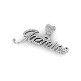 Personalized Iced Out "JAZMINE" Name Letter Pendant for Women