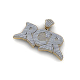 Custom Iced Out Fancy "RCR" Hip Hop Pendant for Men