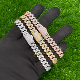 Men's 10MM Classic Iced Out Natural VVS Cuban Link Bracelet