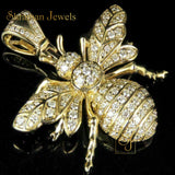 Men's fancy Insect VVS Diamond 10K Gold Pendant