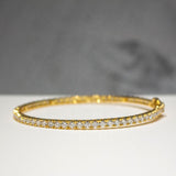 5MM VVS Cartier Tennis 10K Solid Gold Bracelet