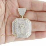 Men's Iced Out Ancient "ANKH " Dog tag VVS Pendant