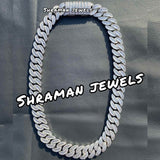 18 MM Iced Out Baguette Diamond Cuban Link Chain