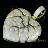 Iced out VVS Heart Shape Diamond Charm