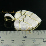 Iced out VVS Heart Shape Diamond Charm