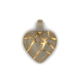 Iced out VVS Heart Shape Diamond Charm