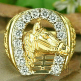 Men's HORSE SHOE Hip Hop VVS Ring