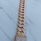 16MM Iced Out VVS Diamond Cuban Bracelet