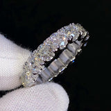 Custom Round Diamond Wedding Eternity Ring