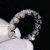 Custom Round Diamond Wedding Eternity Ring