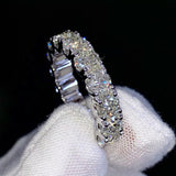 Custom Round Diamond Wedding Eternity Ring