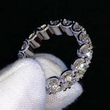 Custom Round Diamond Wedding Eternity Ring