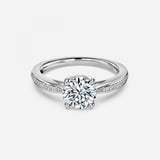 Eagle Claw Round Diamond Engagement Ring