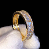 Women's Custom Baguette Diamond Wedding Band Ring