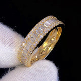 Women's Custom Baguette Diamond Wedding Band Ring