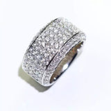 Men Custom Iced out Round Diamond Ring