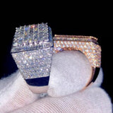 Iced Out Baguette Diamond Men's Ring