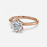 Round Brilliant 6 Claw Engagement Ring