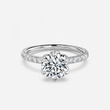 Round Engagement Ring