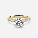 Round Engagement Ring